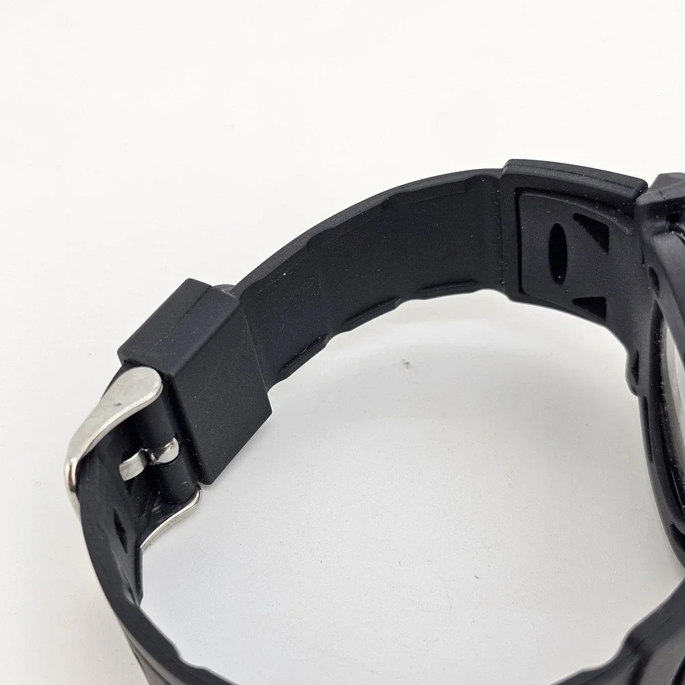 Men's Digital Sport Watch 44MM Black Plastic Bands Day Date New‎ Battery